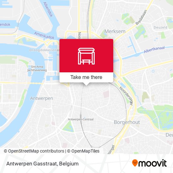 Antwerpen Gasstraat plan