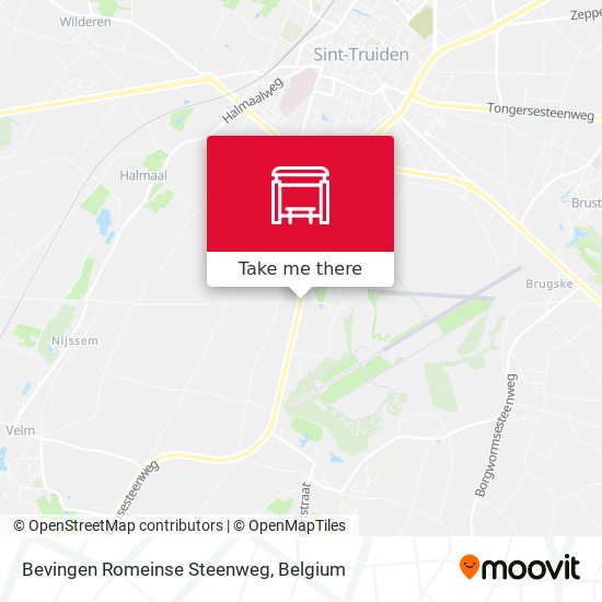 Bevingen Romeinse Steenweg plan