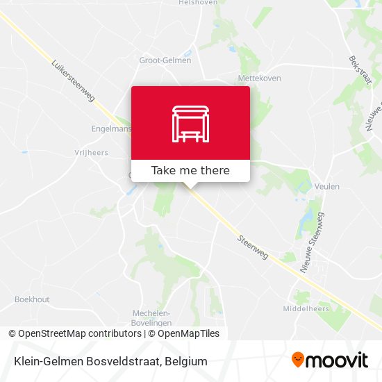 Klein-Gelmen Bosveldstraat map