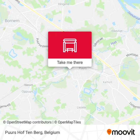 Puurs Hof Ten Berg map