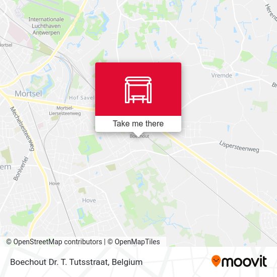 Boechout Dr. T. Tutsstraat map