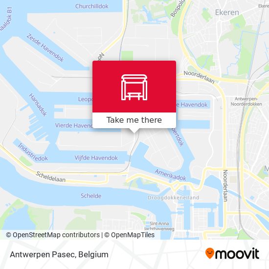 Antwerpen Pasec map