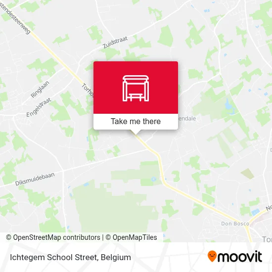 Ichtegem School Street map