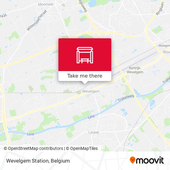 Wevelgem Station map