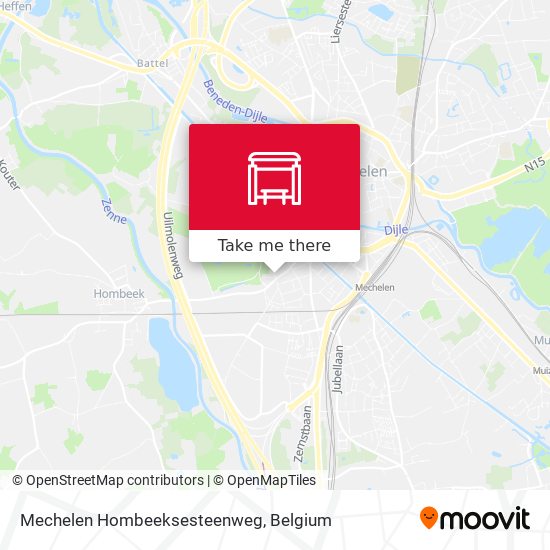 Mechelen Hombeeksesteenweg plan