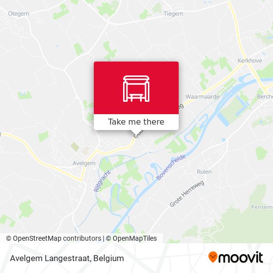 Avelgem Langestraat map