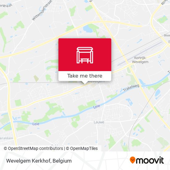 Wevelgem Kerkhof map