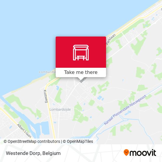 Westende Dorp map