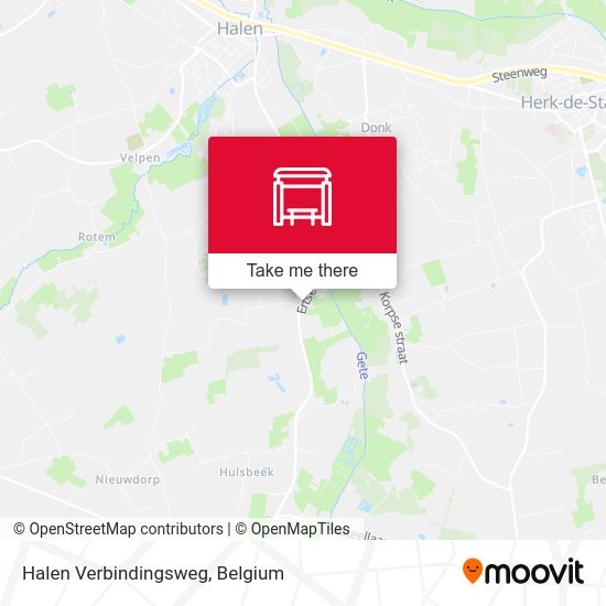 Halen Verbindingsweg plan
