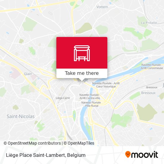 Liège Place Saint-Lambert plan