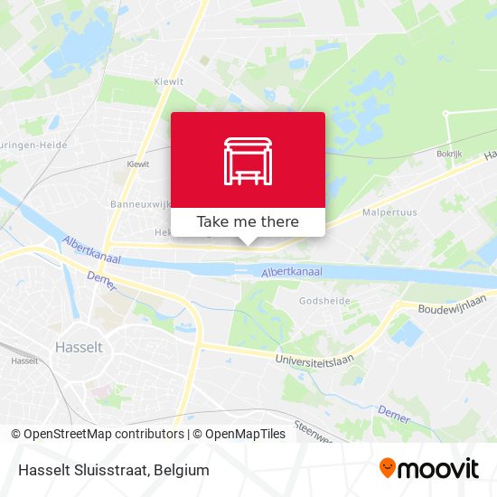 Hasselt Sluisstraat map