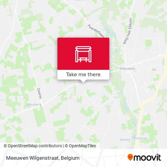 Meeuwen Wilgenstraat map
