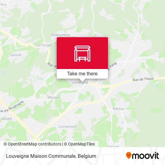 Louveigne Maison Communale map