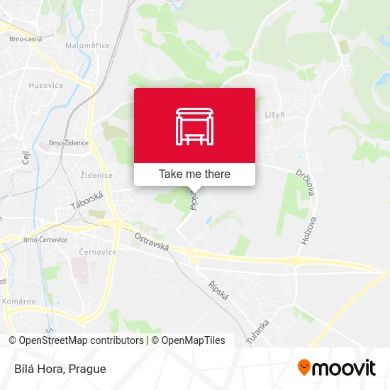 Карта Bílá Hora