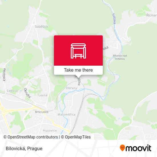 Карта Bílovická