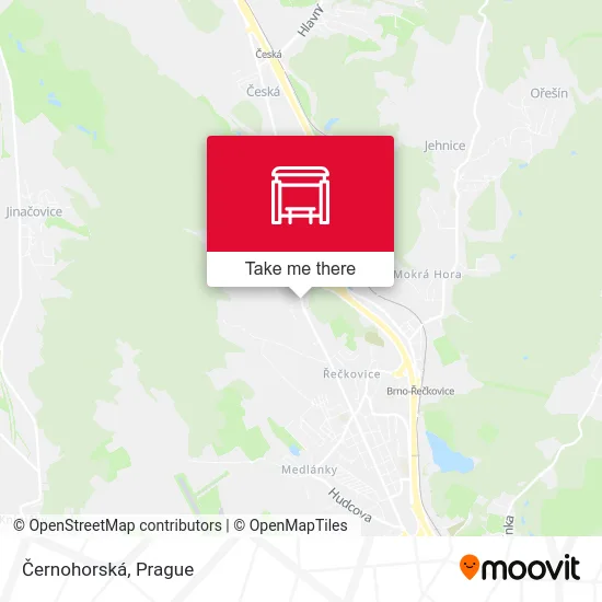 Карта Černohorská