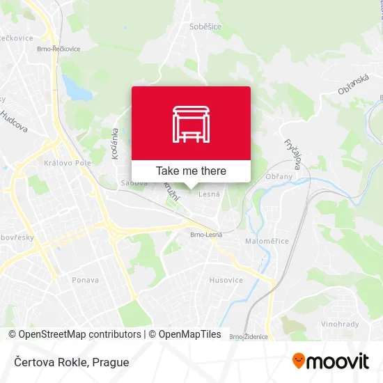 Карта Čertova Rokle