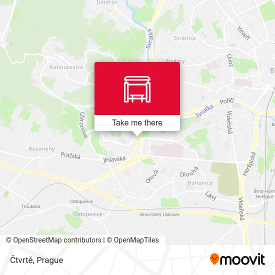 Карта Čtvrtě