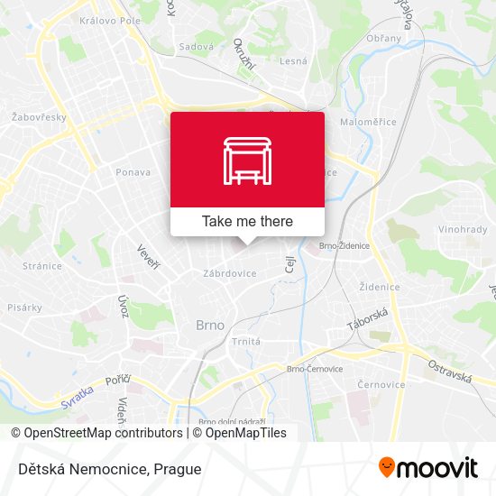 Dětská Nemocnice map