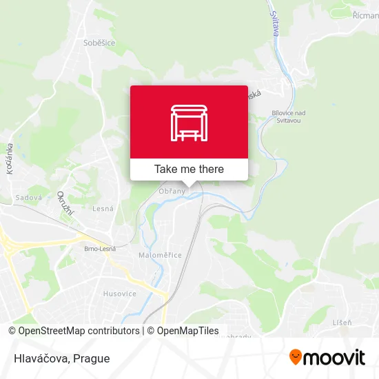Карта Hlaváčova