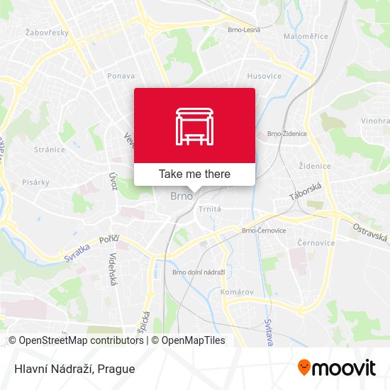Hlavní Nádraží map