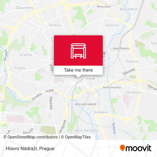 Hlavní Nádraží map