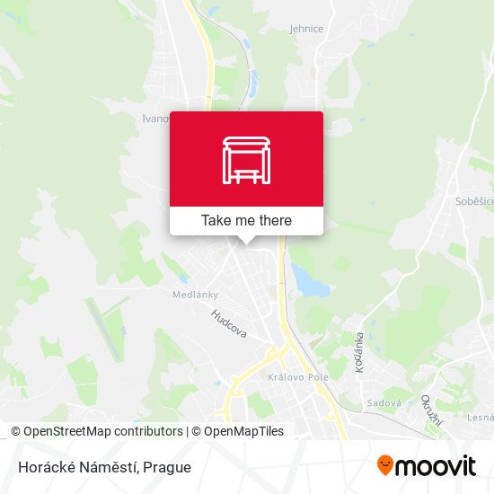 Horácké Náměstí map