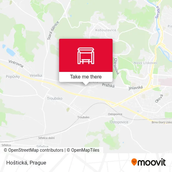 Карта Hoštická