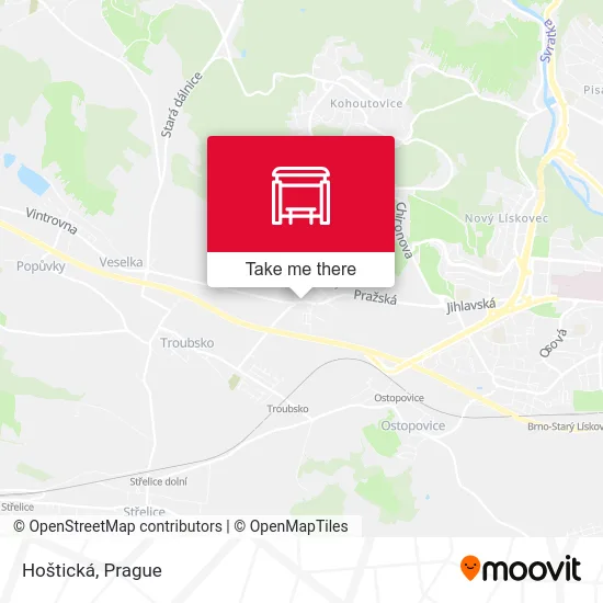Карта Hoštická