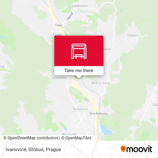 Карта Ivanovice, Globus