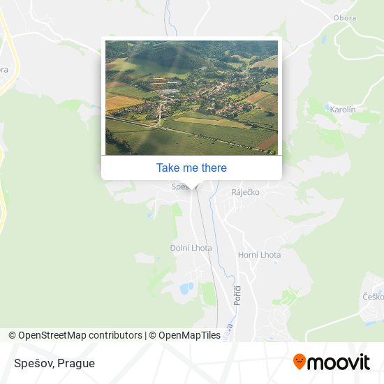Карта Spešov