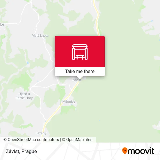 Карта Závist