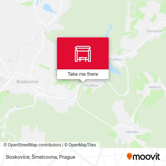 Boskovice, Šmelcovna map