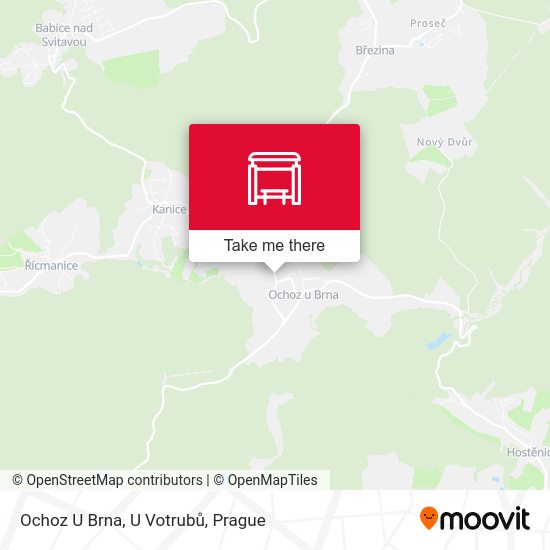 Ochoz U Brna, U Votrubů map