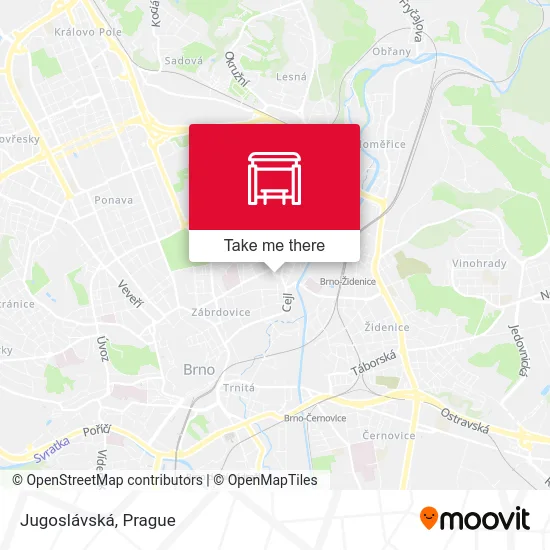 Карта Jugoslávská