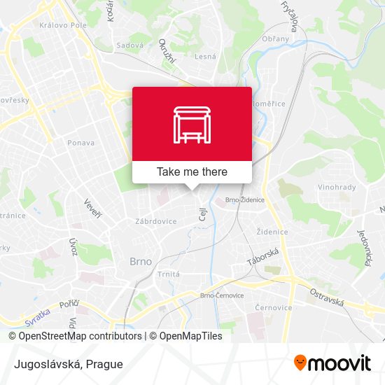 Карта Jugoslávská
