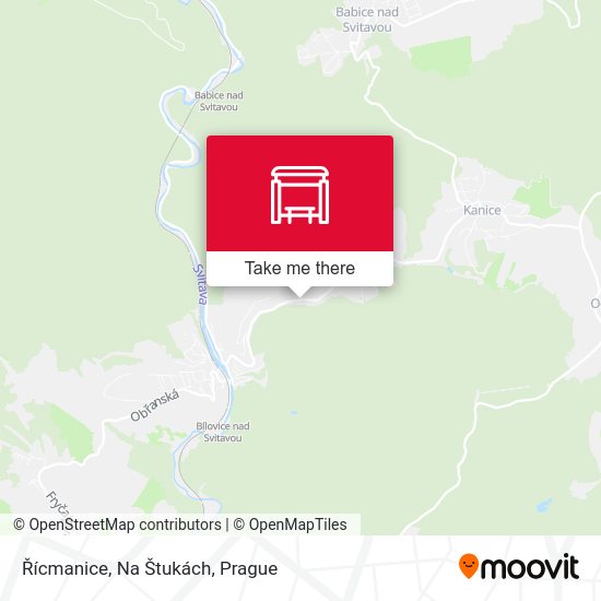 Řícmanice, Na Štukách map