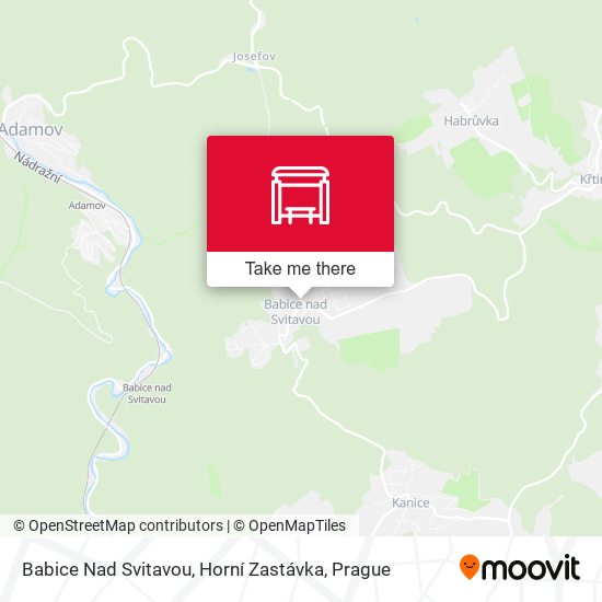 Babice Nad Svitavou, Horní Zastávka map