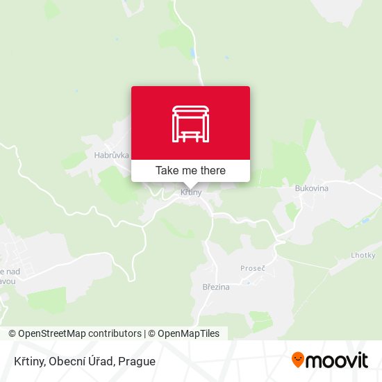Křtiny, Obecní Úřad map