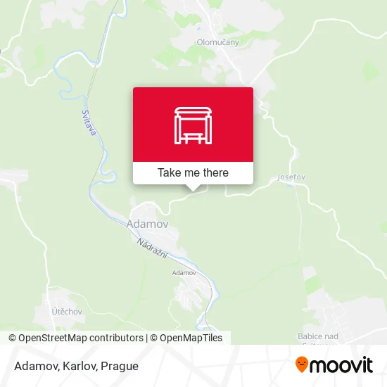 Карта Adamov, Karlov