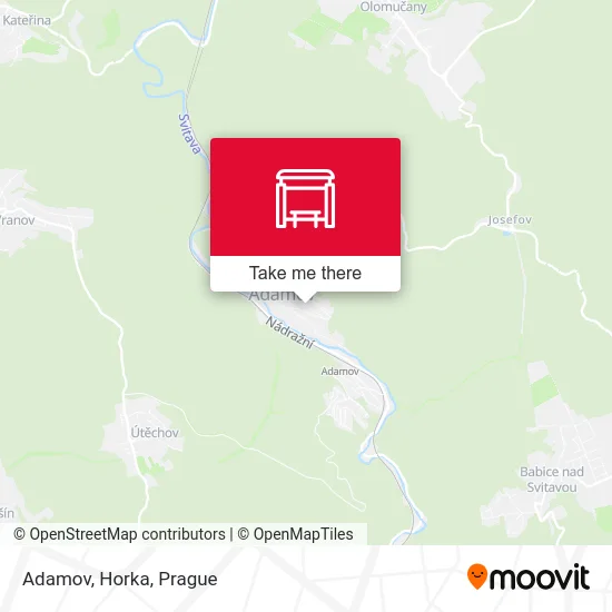 Карта Adamov, Horka