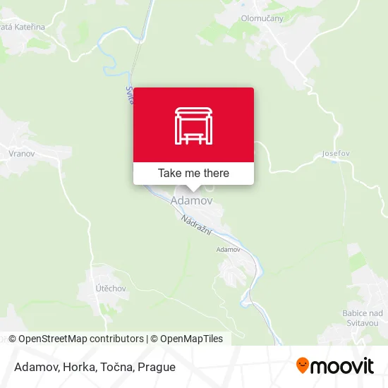 Карта Adamov, Horka, Točna