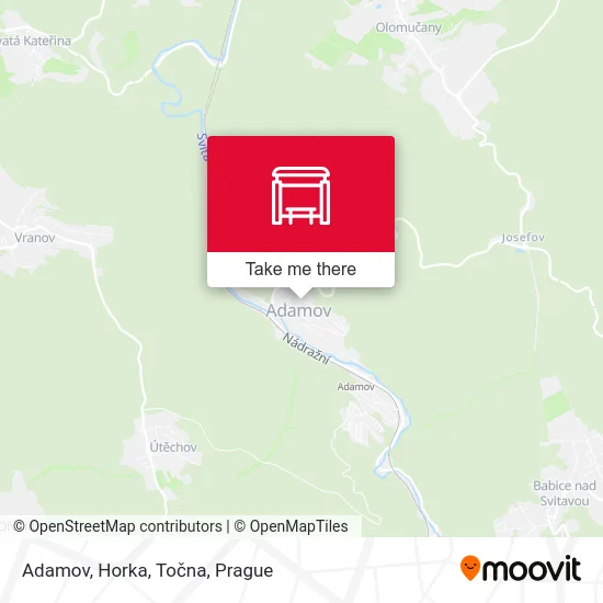 Карта Adamov, Horka, Točna