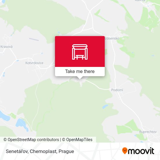 Senetářov, Chemoplast map