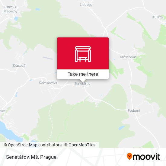 Senetářov, Mš map