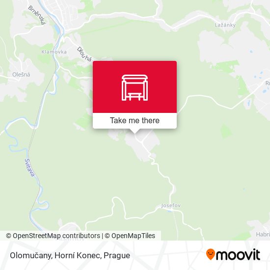 Olomučany, Horní Konec map