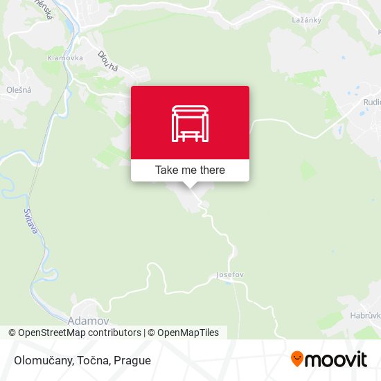 Olomučany, Točna map