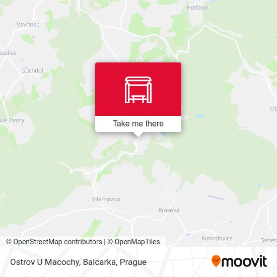 Карта Ostrov U Macochy, Balcarka