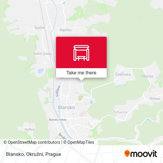 Blansko, Okružní map