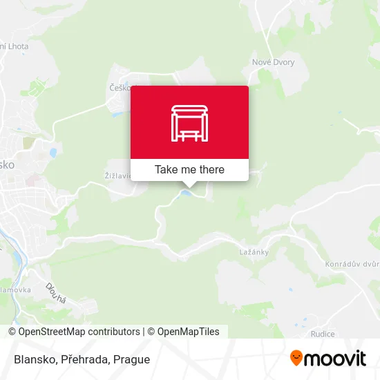 Карта Blansko, Přehrada
